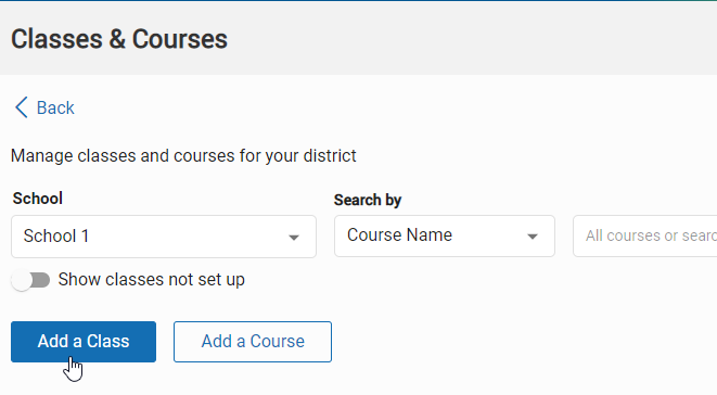 Enroll Students in a New Class