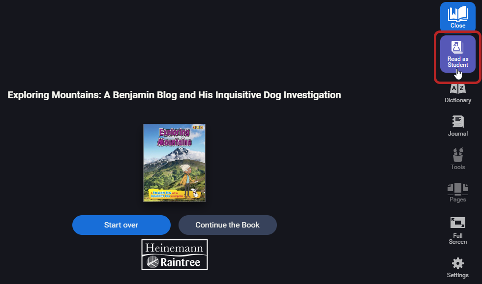 How to View Student Reading Tools Entries (Faculty)