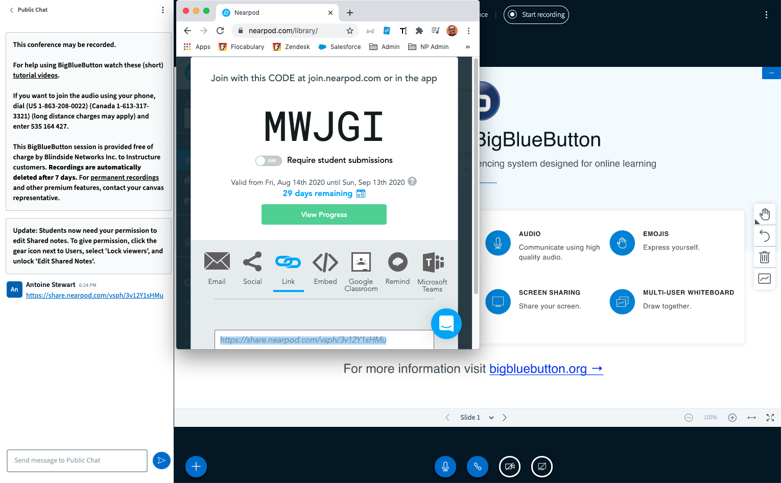 Canvas - BigBlueButton