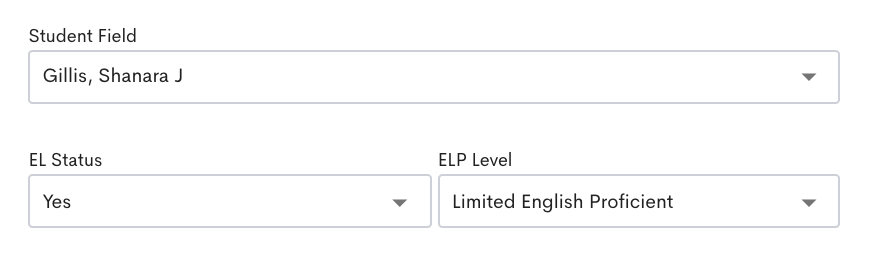 EL Status and ELP Levels