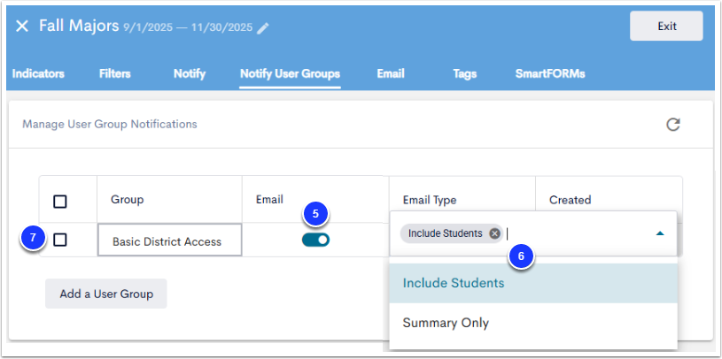 Threshold Notifications