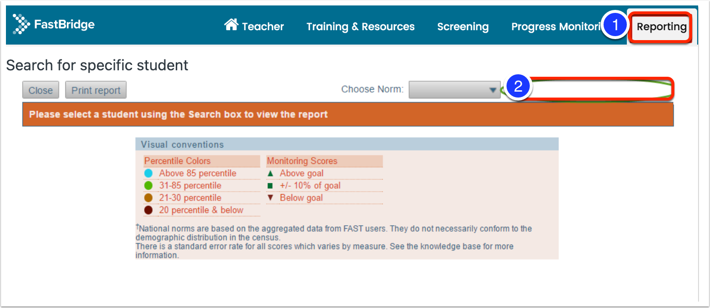 Student At-A-Glance Report