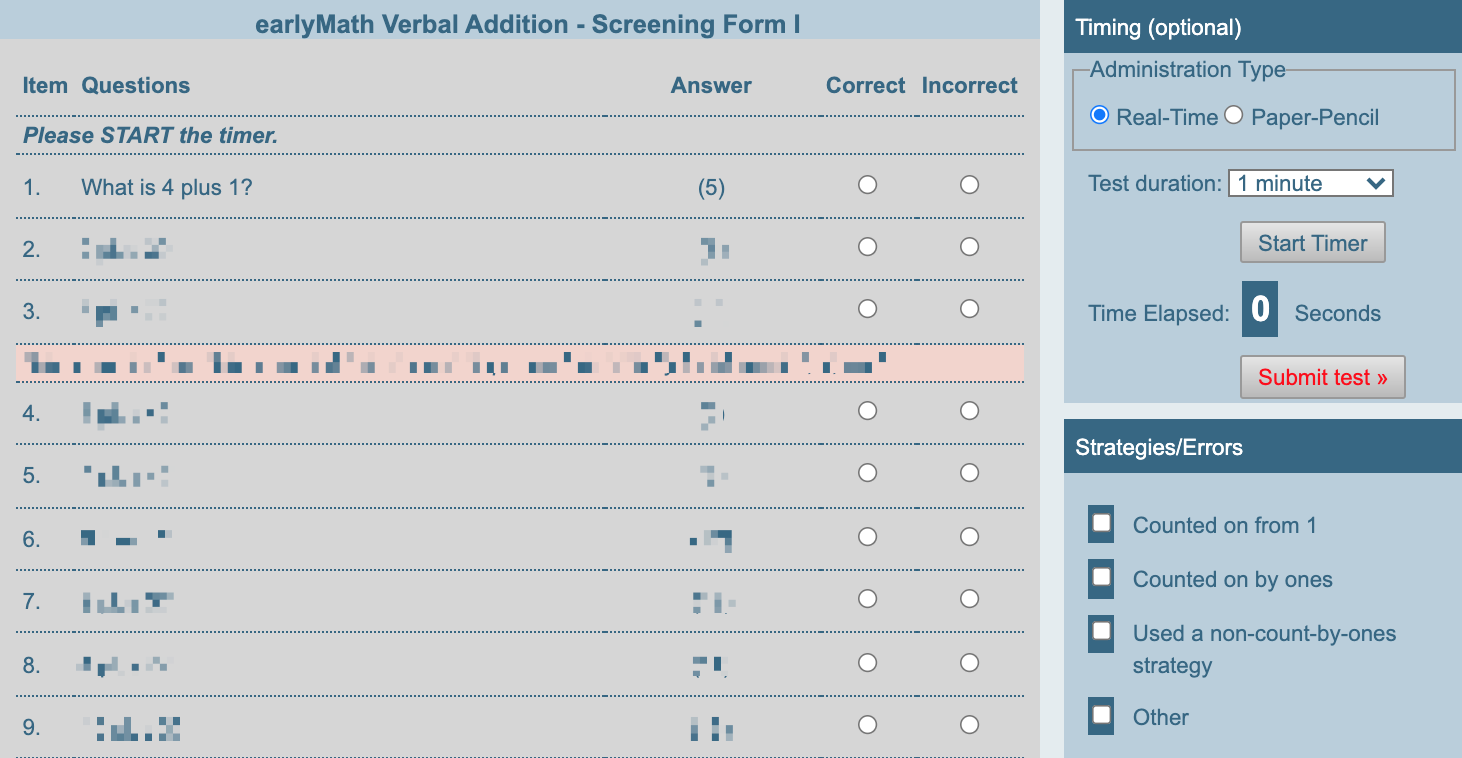 earlyMath English - Verbal Addition