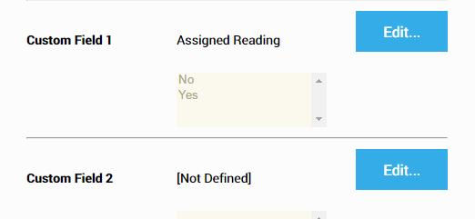 Custom Fields in AR Bookguide