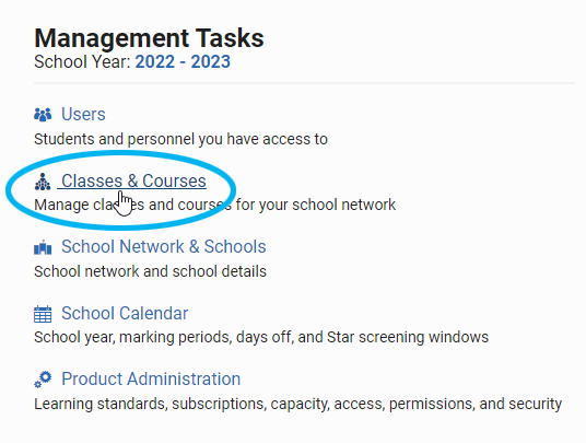 Assigning Products to Classes