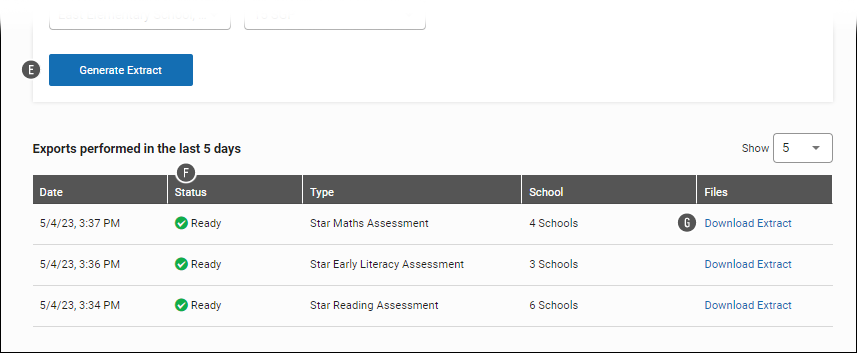 Exporting Student Data