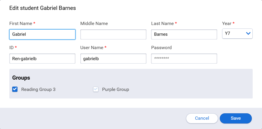 How to Edit Student Information in myON (Teachers)