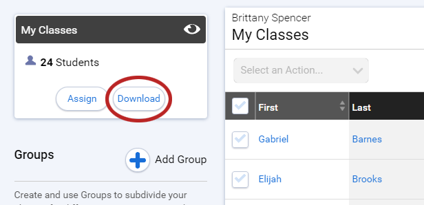 How to Download My Class List (Teachers)